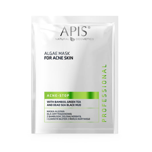 Apis ACNE-STOP Algae Mask | Bamboo, Green Tea & Dead Sea Mud | 20g