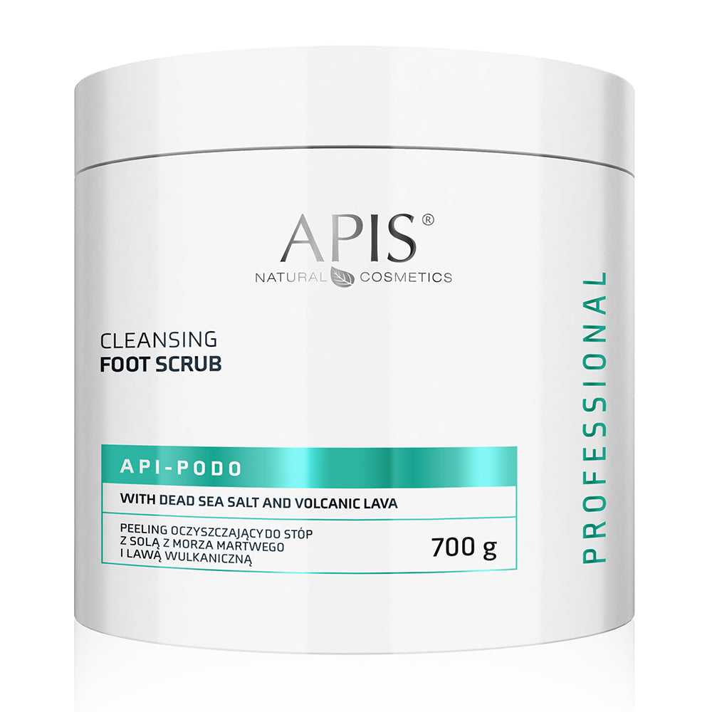 Apis API-PODO Cleansing Foot Peeling | Dead Sea Salt & Volcanic Lava | 700g