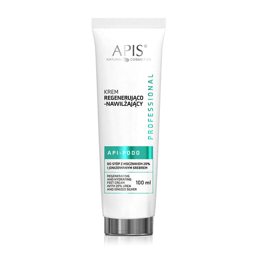 Apis API-PODO Regenerating & Moisturising Foot Cream | 20% Urea & Ionised Silver | 100ml