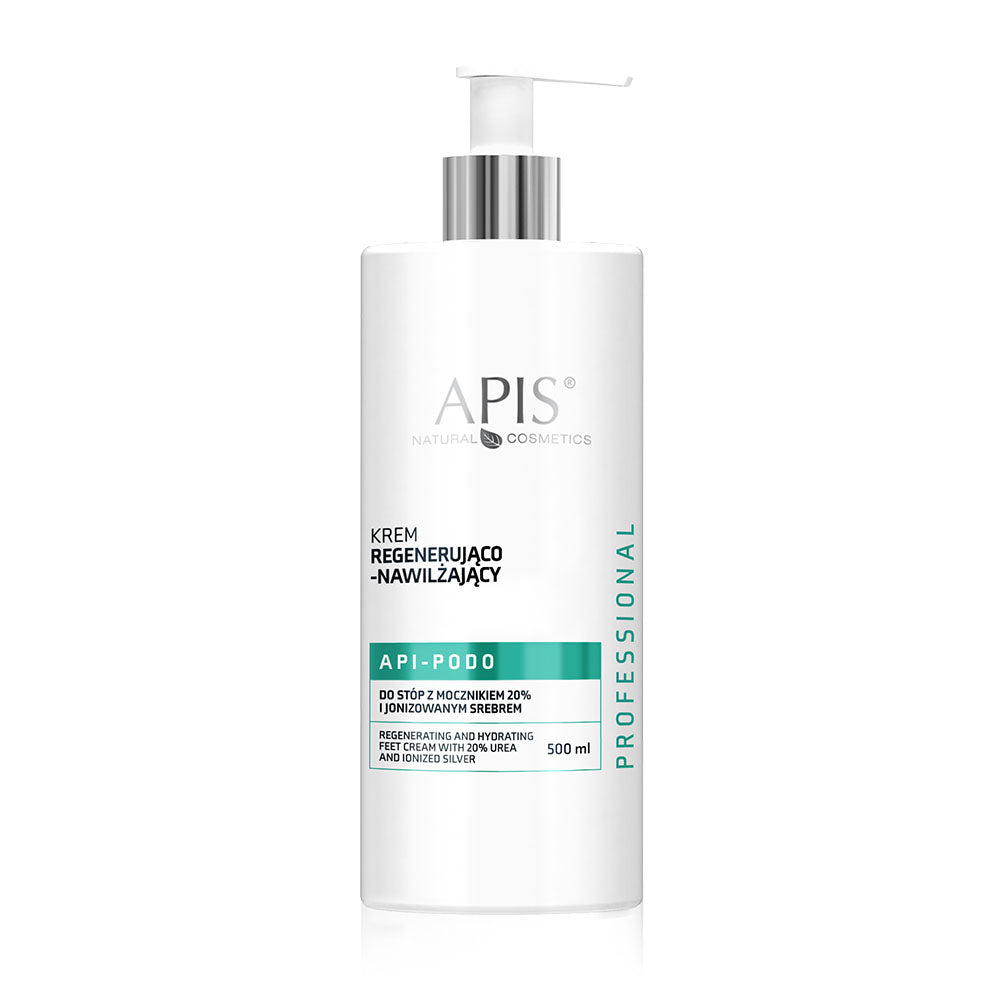 Apis API-PODO Regenerating & Moisturising Foot Cream | 20% Urea & Ionised Silver | 500ml