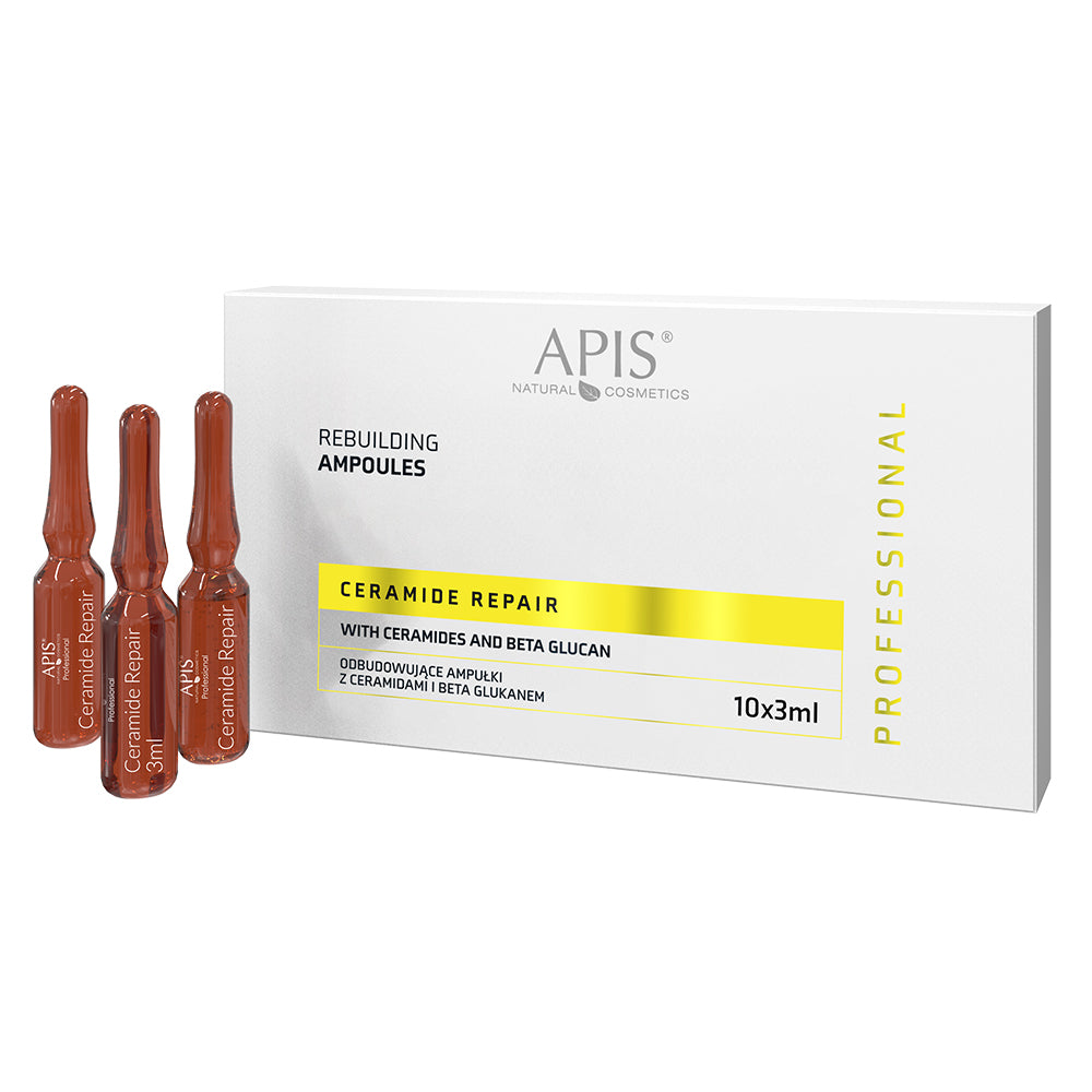 Apis Ceramide Repair Rebuilding Ampoules | Ceramides & Beta-Glucan | 10x3ml