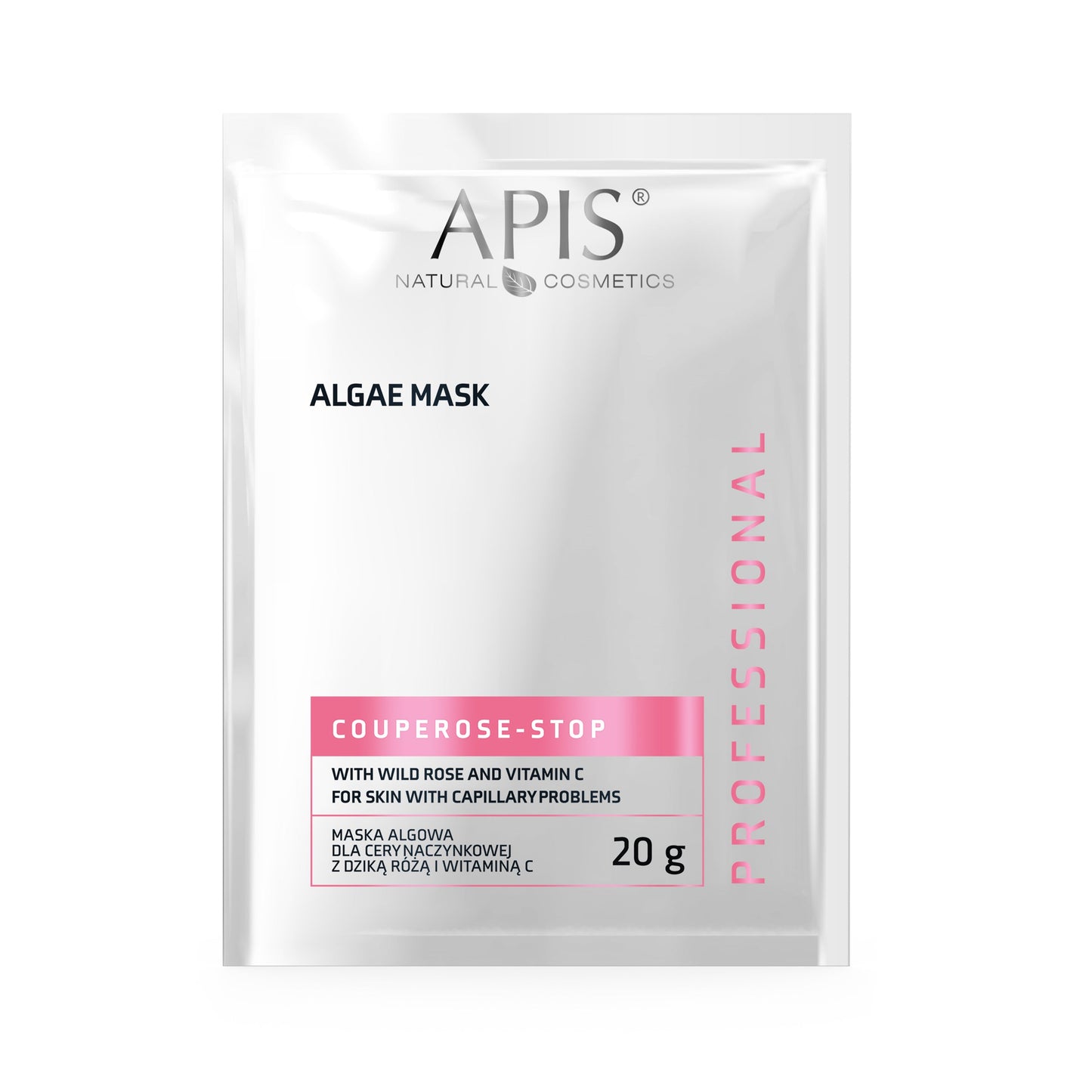 Apis Couperose-Stop Algae Mask | Wild Rose & Vitamin C | 20g