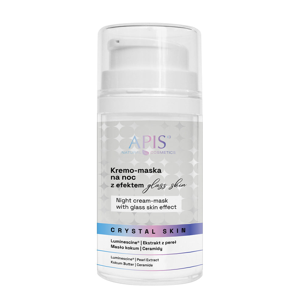 Apis Crystal Skin Night Cream-Mask | Glass Skin Effect | 50ml