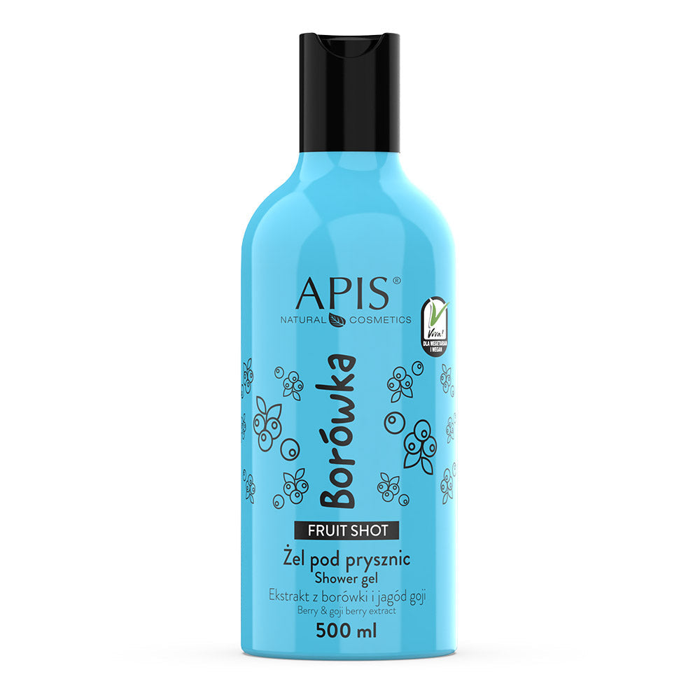 Apis Fruit Shot Blueberry Shower Gel | 500ml