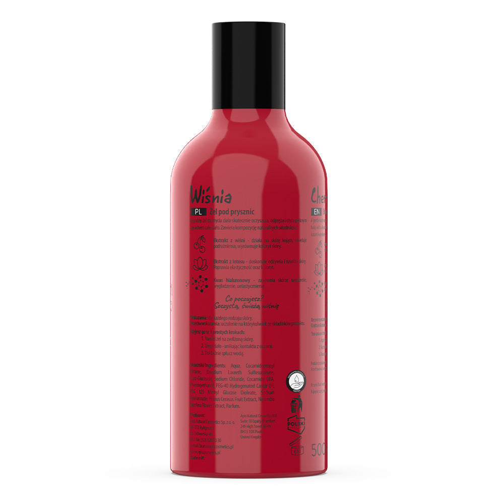 Apis Fruit Shot Cherry Shower Gel | 500ml