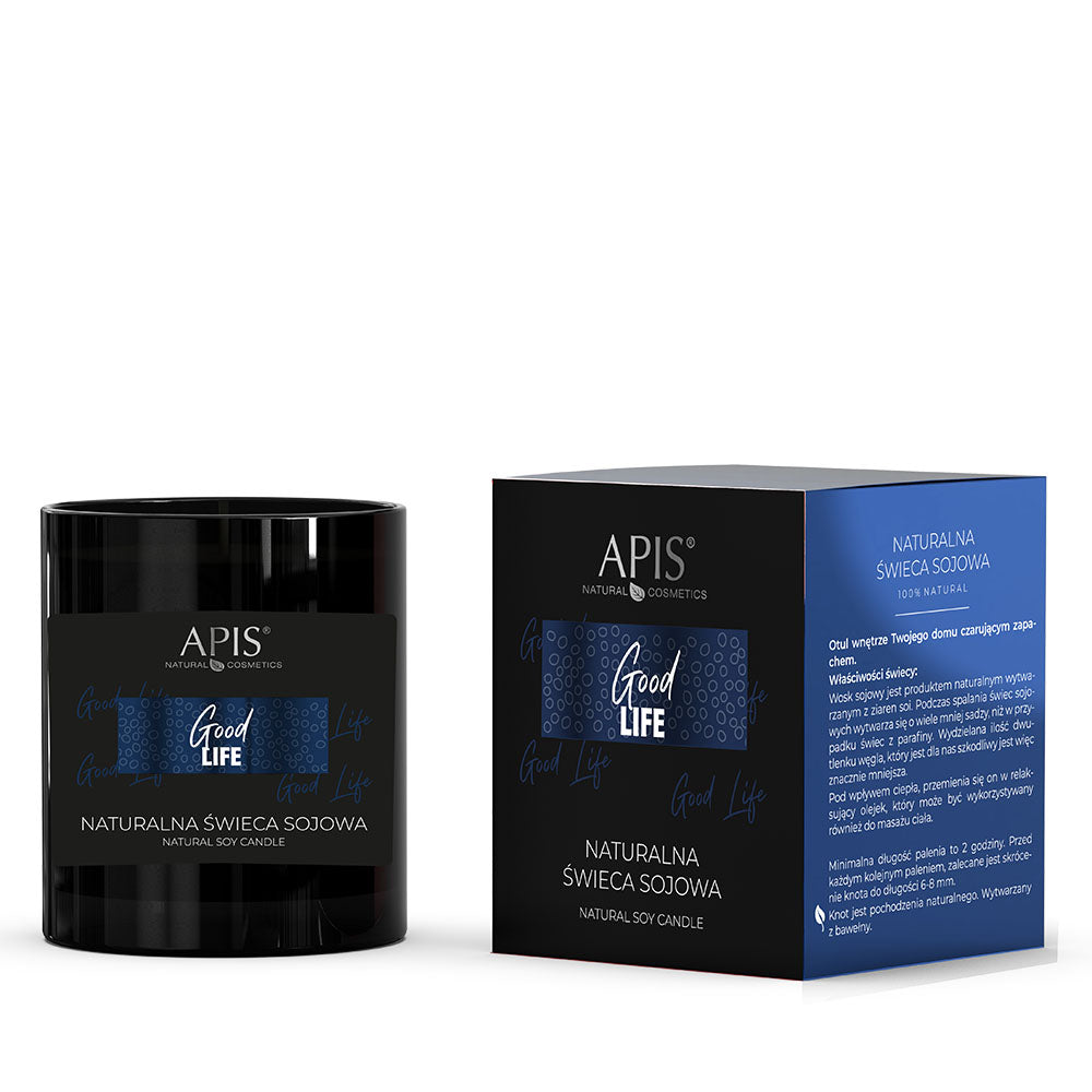 Apis Good Life Natural Soy Candle | Uplifting Fragrance | 220ml