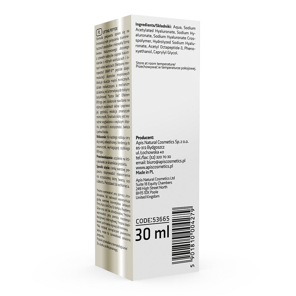 Apis Hyaluron 4D with SNAP-8 Peptide | Intensive Hydration Serum | 30ml