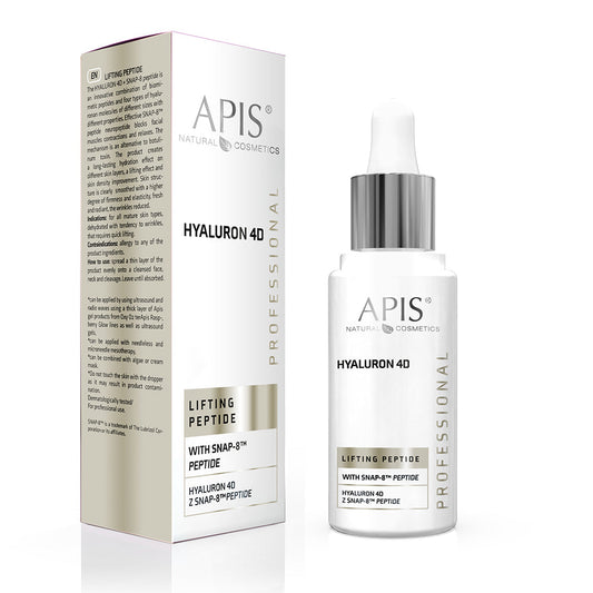 Apis Hyaluron 4D with SNAP-8 Peptide | Intensive Hydration Serum | 30ml