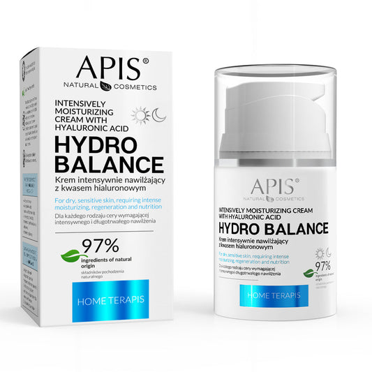 Apis Hydro Balance Intensive Moisturising Cream | Hyaluronic Acid | 50ml
