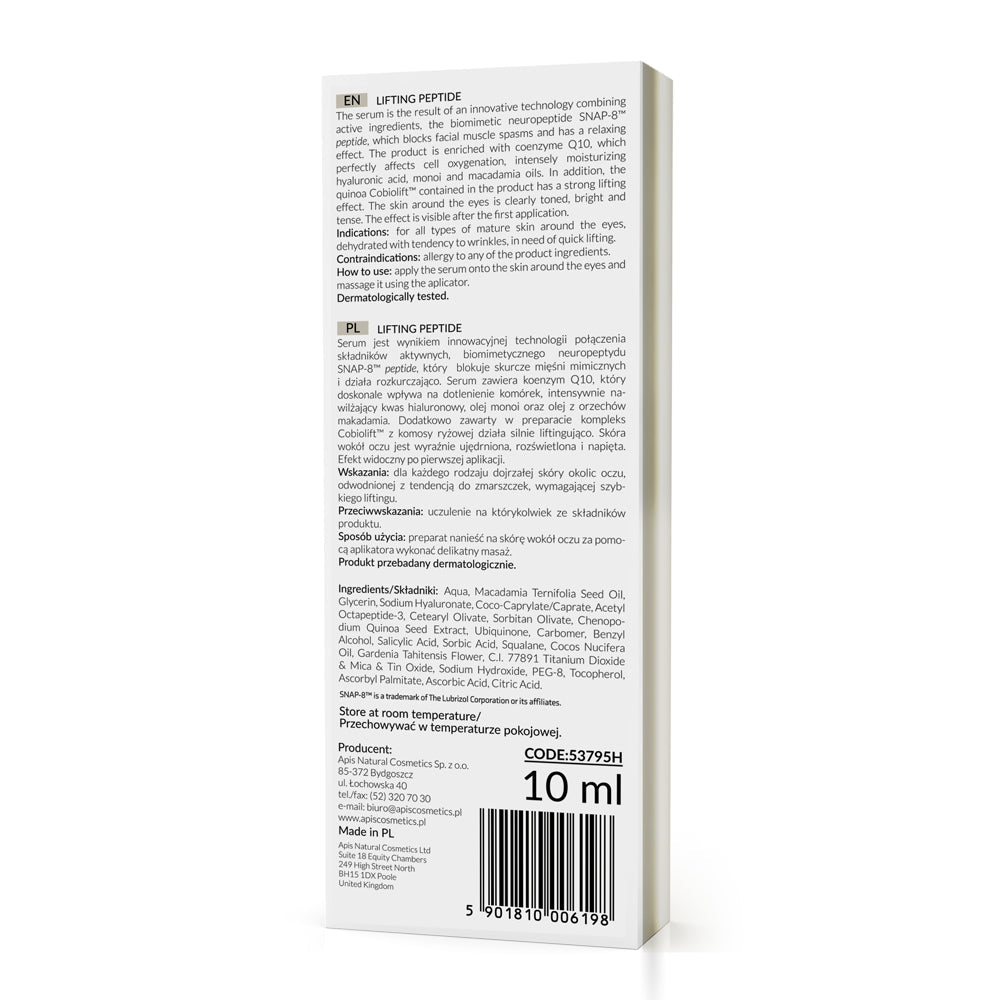 Apis Lifting Peptide Eye Serum | SNAP-8 | Roll-On | 10ml