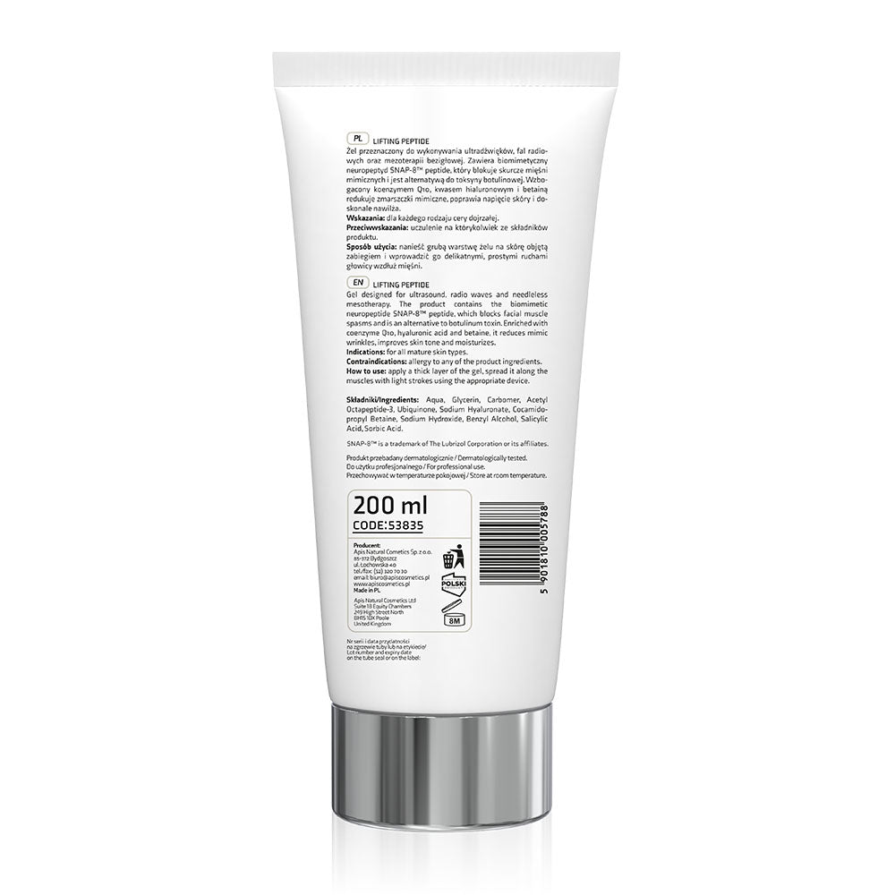 Apis Lifting Peptide Ultrasound Gel | SNAP-8 Peptide | 200ml