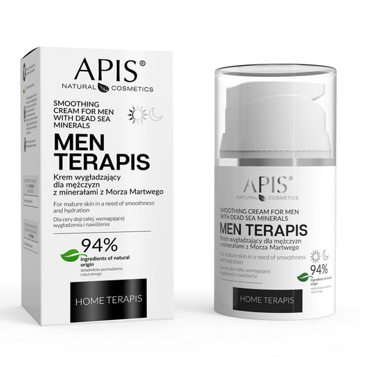 Apis MEN TERAPIS Smoothing Cream | Dead Sea Minerals | 50ml