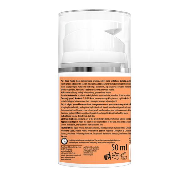 Apis Peachy Skin Nourishing Night Cream | 50ml