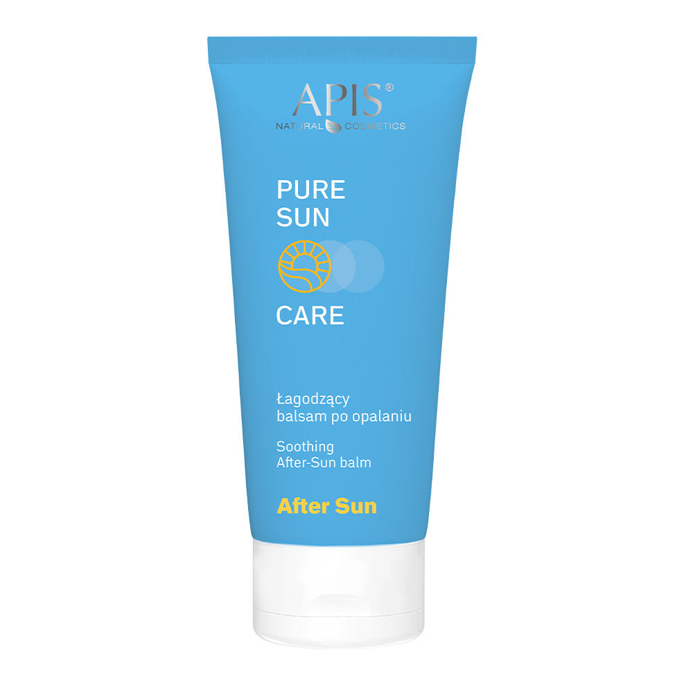 APIS Pure Sun Care After Sun balm tube on a white background