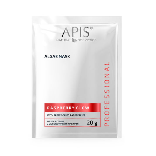 Apis Raspberry Glow Algae Mask with Freeze-Dried Raspberries | 20g