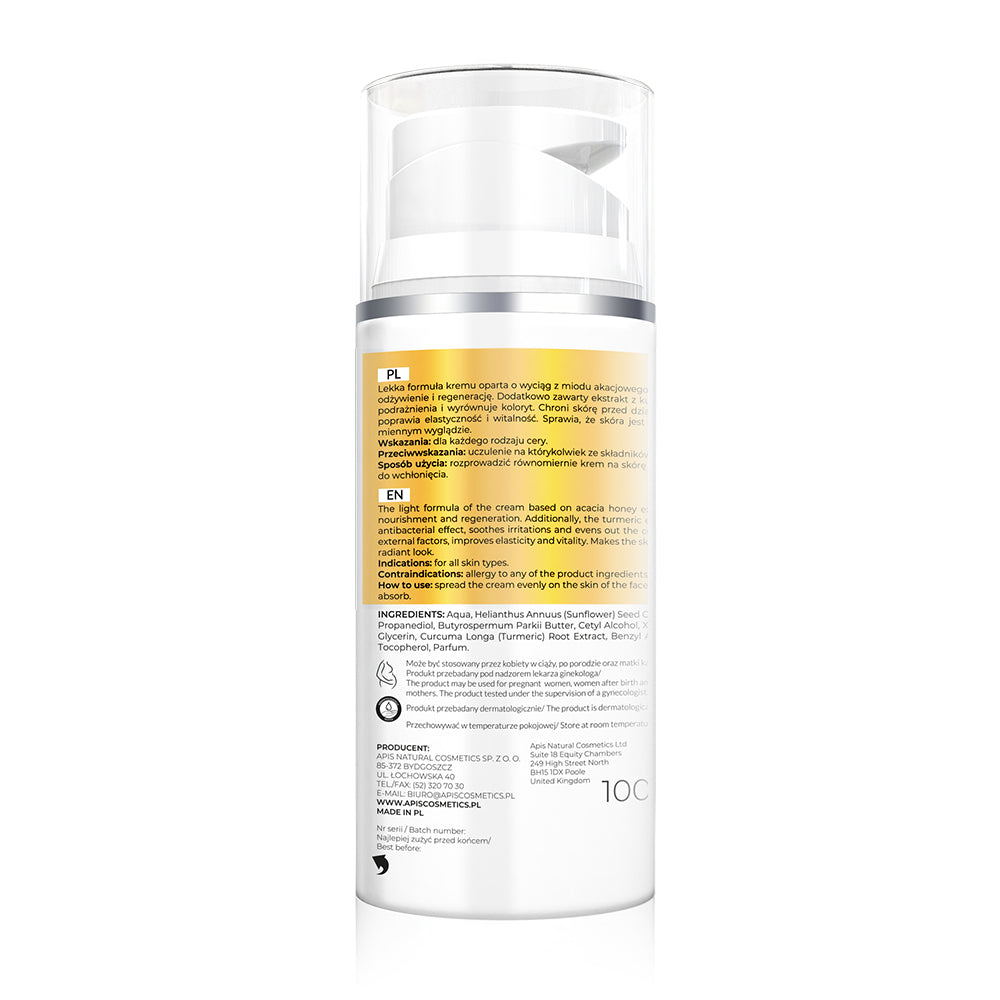 Apis Richness of Honey Moisturising Cream with Honey & Turmeric | 100ml