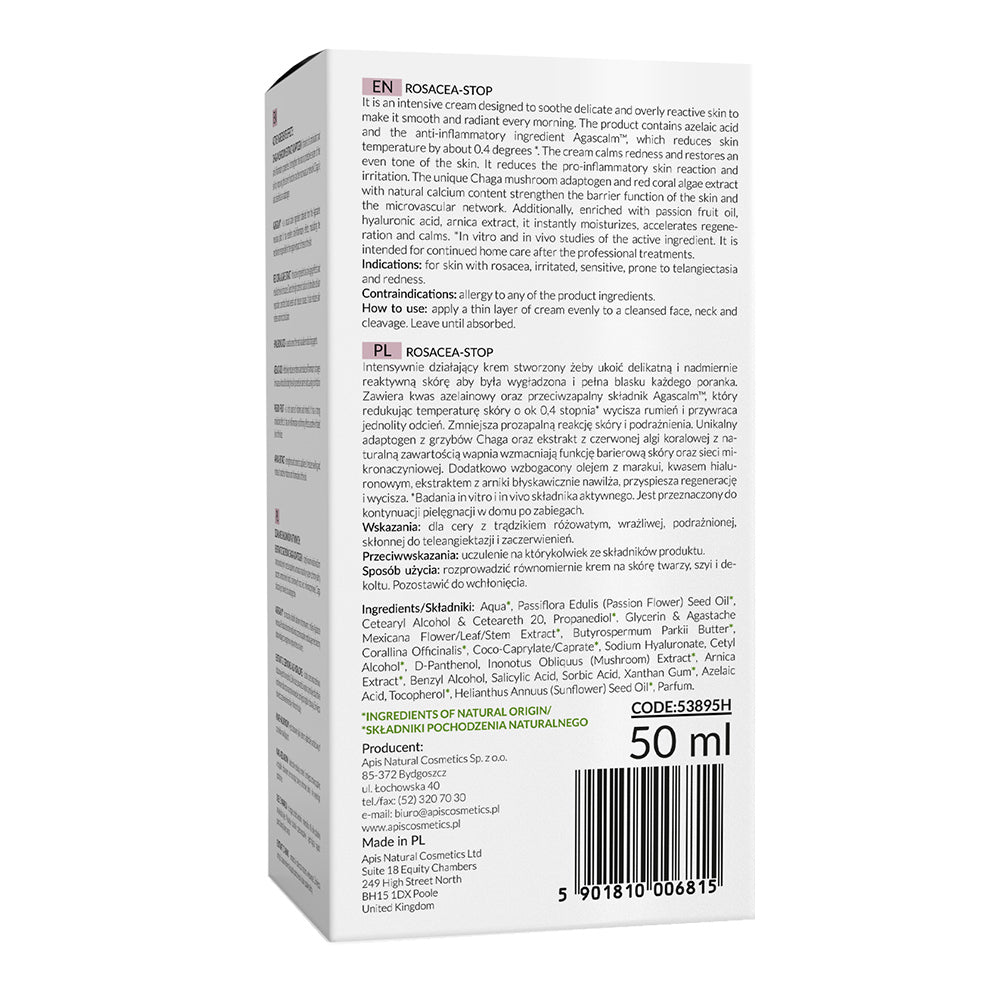 Apis ROSACEA-STOP Soothing Night Cream | Sensitive Skin | 50ml