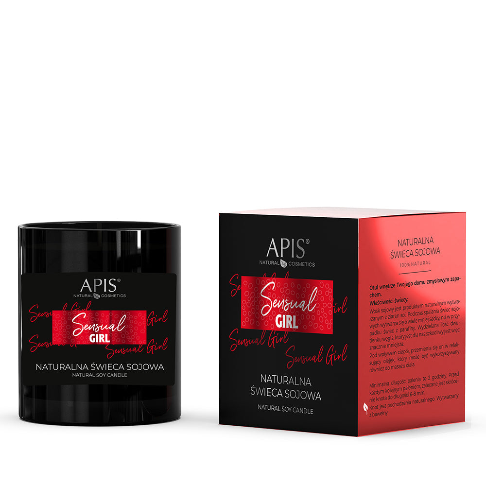 Apis Sensual Girl Natural Soy Candle | Feminine Fragrance | 220g