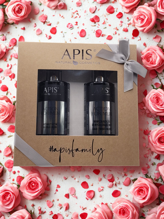 Apis Action for Men Gift Set | 3-in-1 Gel 300ml & Moisturising Cream 300ml