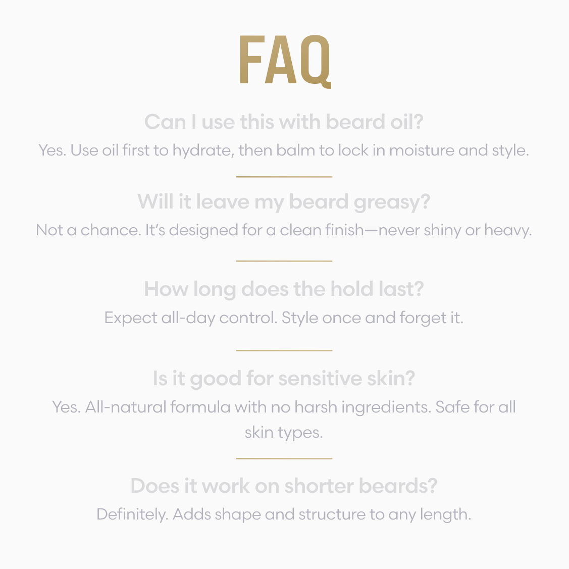 Warrior's Beard Balm frequently asked questions