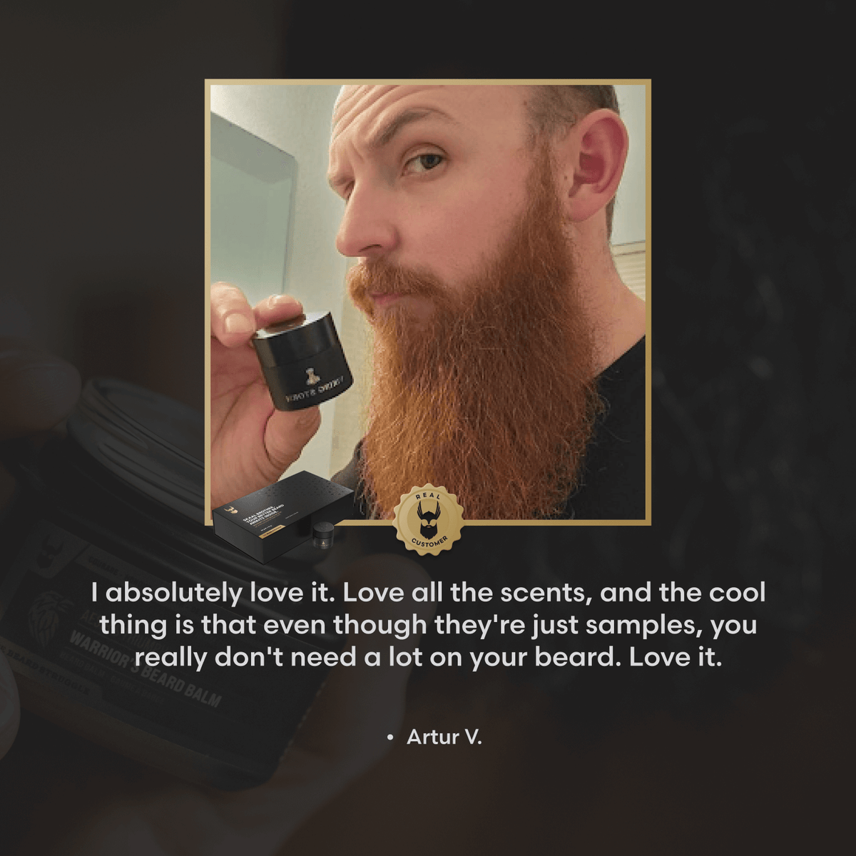 Balm sampler kit customer testimonial