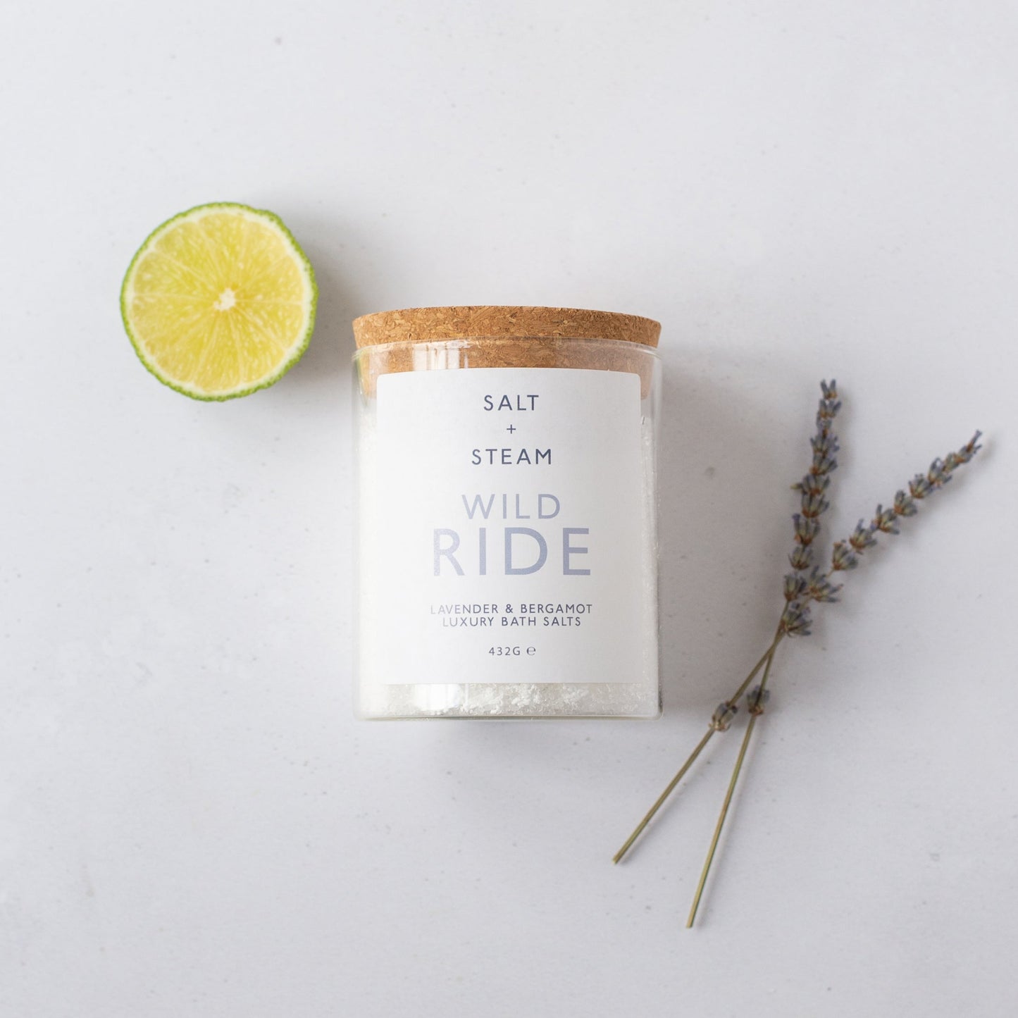 Salt + Steam Wild Ride bath salts jar, 432g