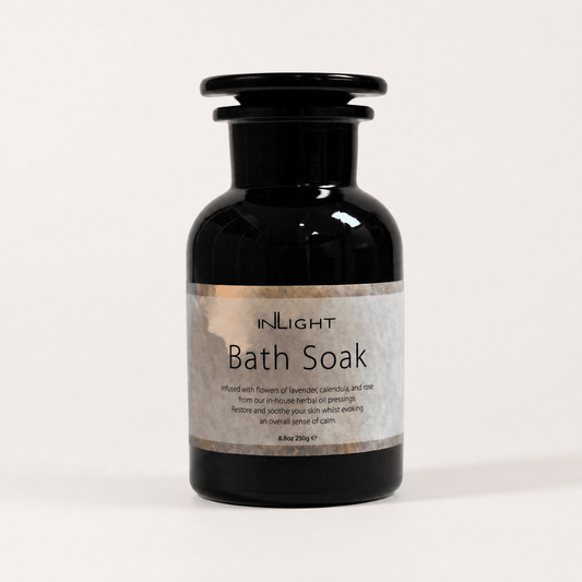 Inlight Beauty Luxury Organic Bath Soak 250g on a white background