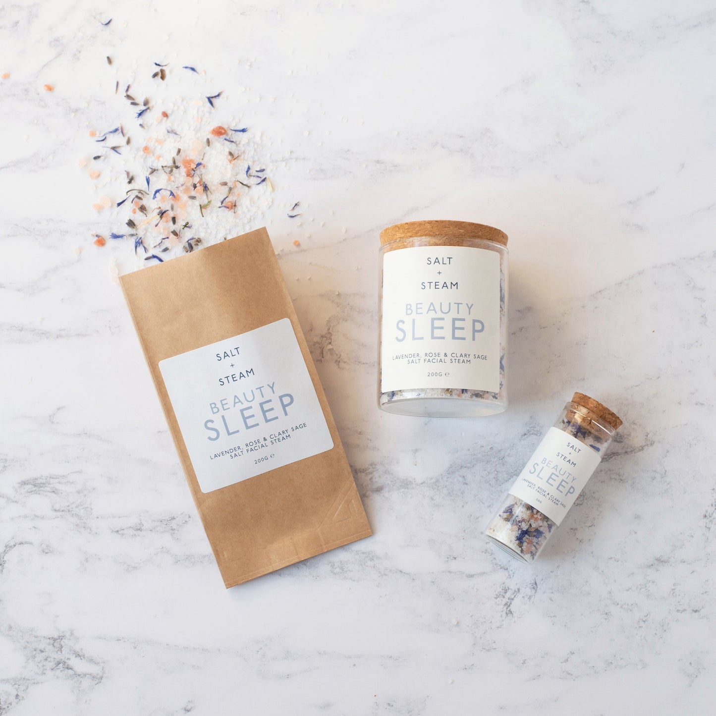 Salt + Steam Beauty Sleep facial steam being used with a towel