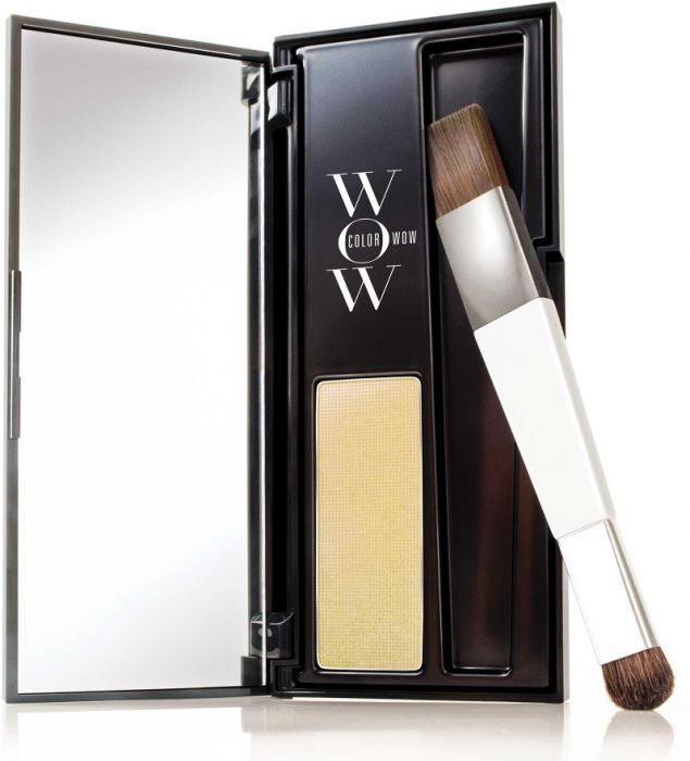 The product image shows a Color Wow Root Cover Up compact with a brush, in a shade of blonde.