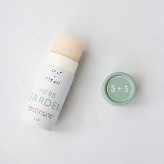 Salt + Steam Herb Garden body butter tube, 65g