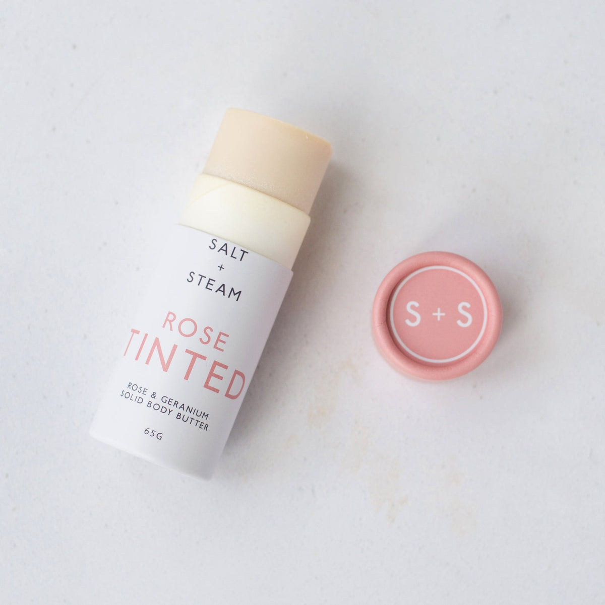 Salt + Steam Rose Tinted body butter tube, 65g