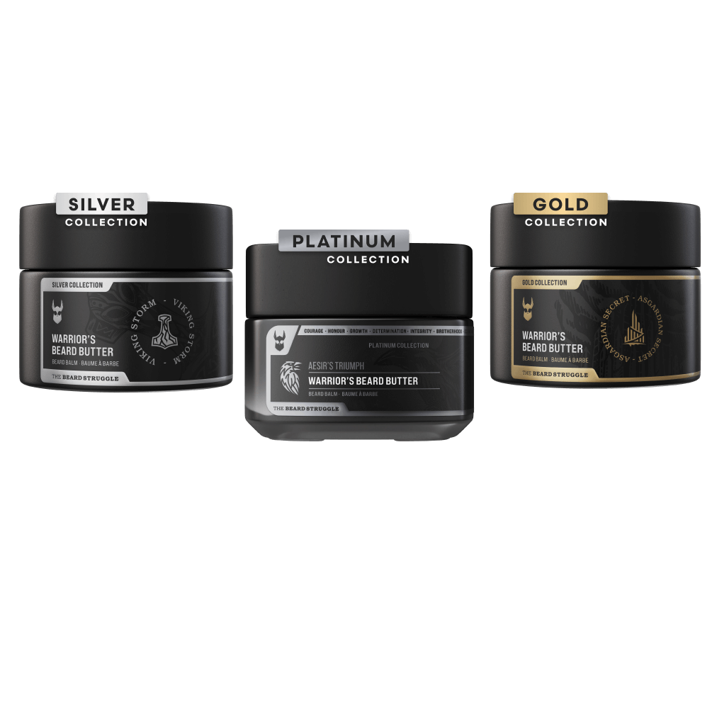 Warrior's Beard Butter scent range group shot