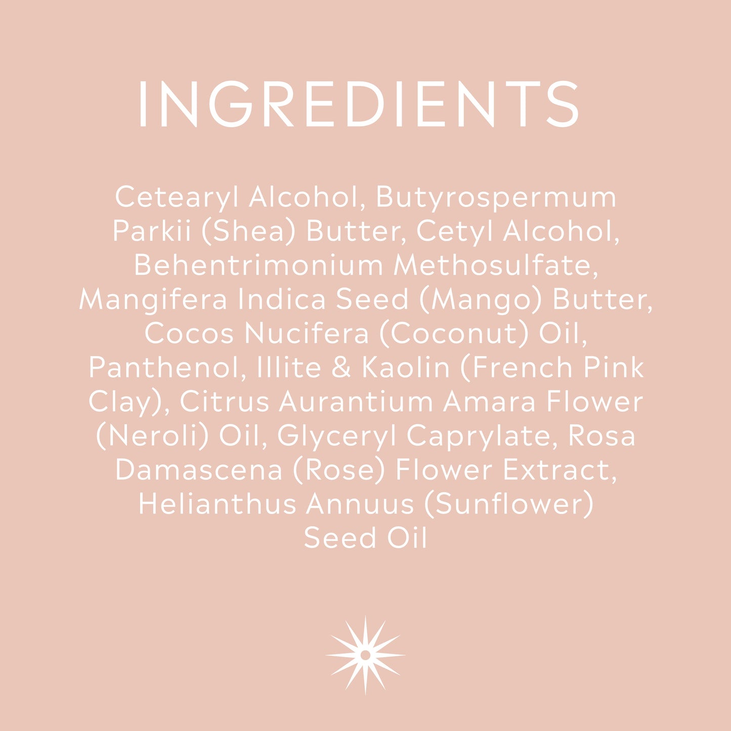 Full ingredients list for Salt + Steam Coming Up Roses Conditioner Bar