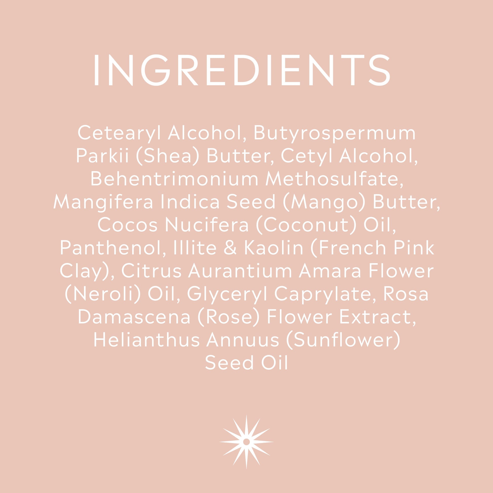 Full ingredients list for Salt + Steam Coming Up Roses Conditioner Bar