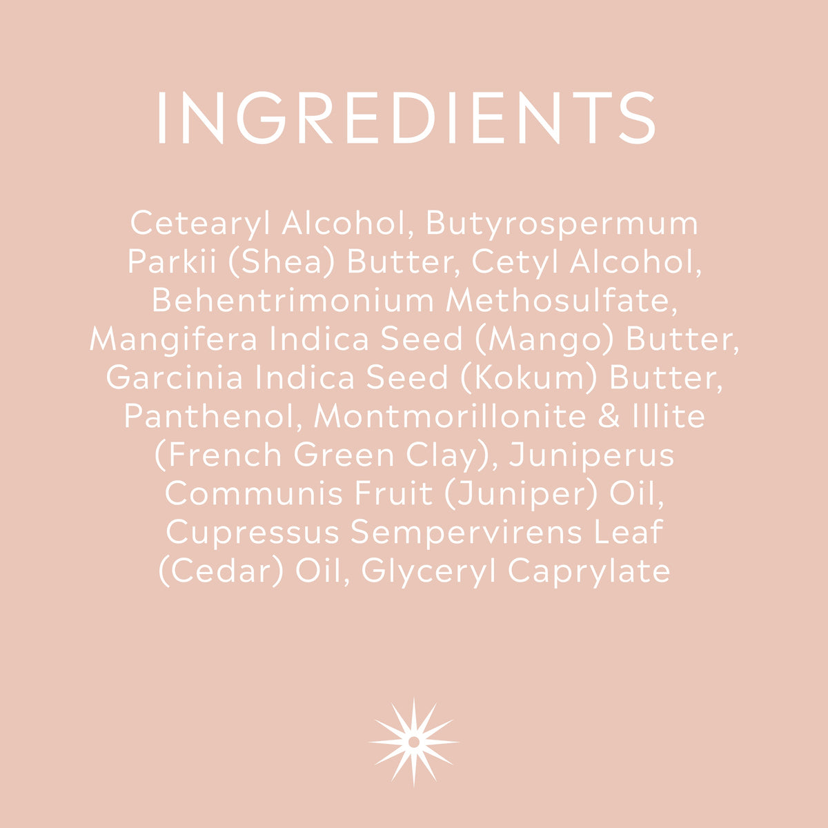 Full ingredients list for Salt + Steam Get Fresh Conditioner Bar