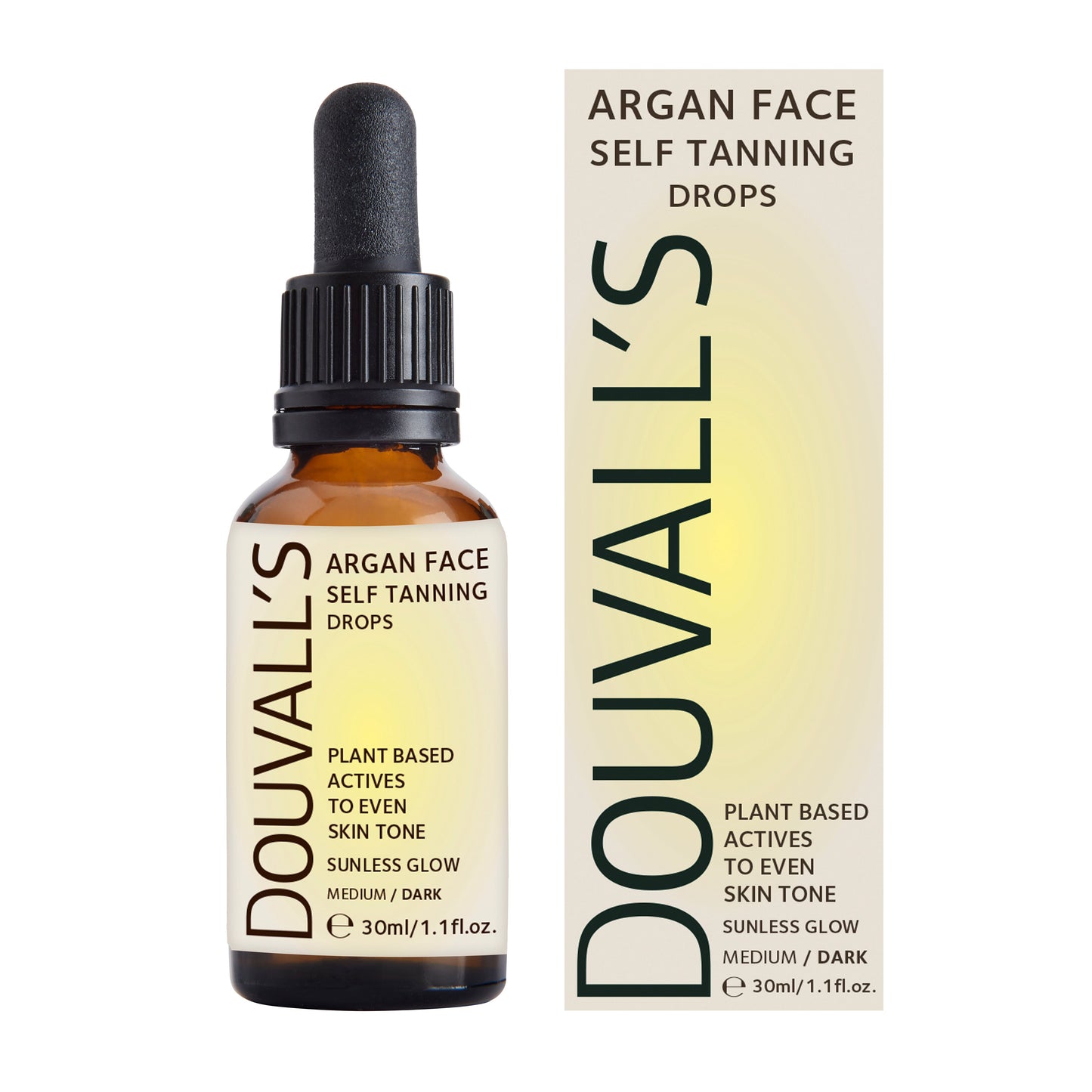 Argan Self Tanning Face Drops 30ml | Semi-Permanent Self Tanning Drops