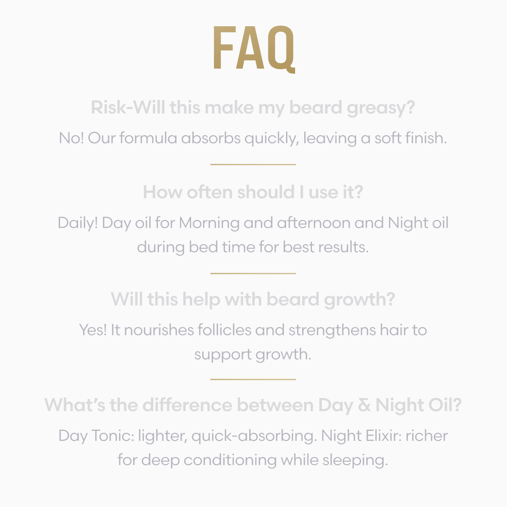 Day beard tonic frequently asked questions