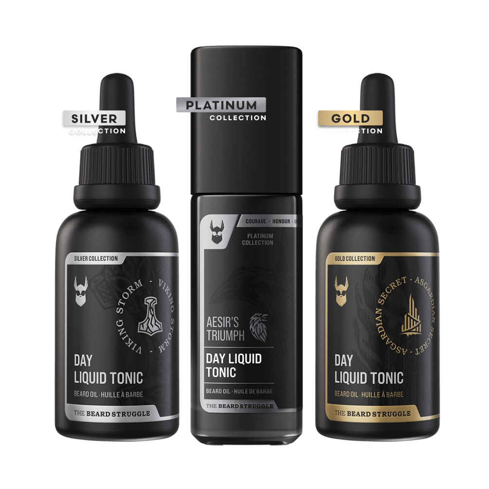Day beard tonic scent range group shot
