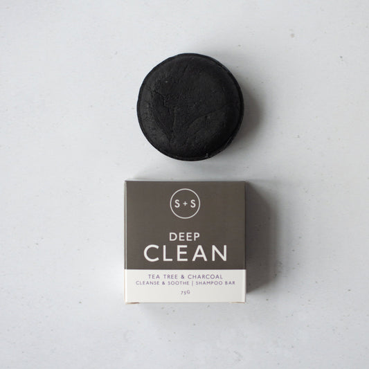 Salt + Steam Deep Clean Charcoal Shampoo Bar, 75g