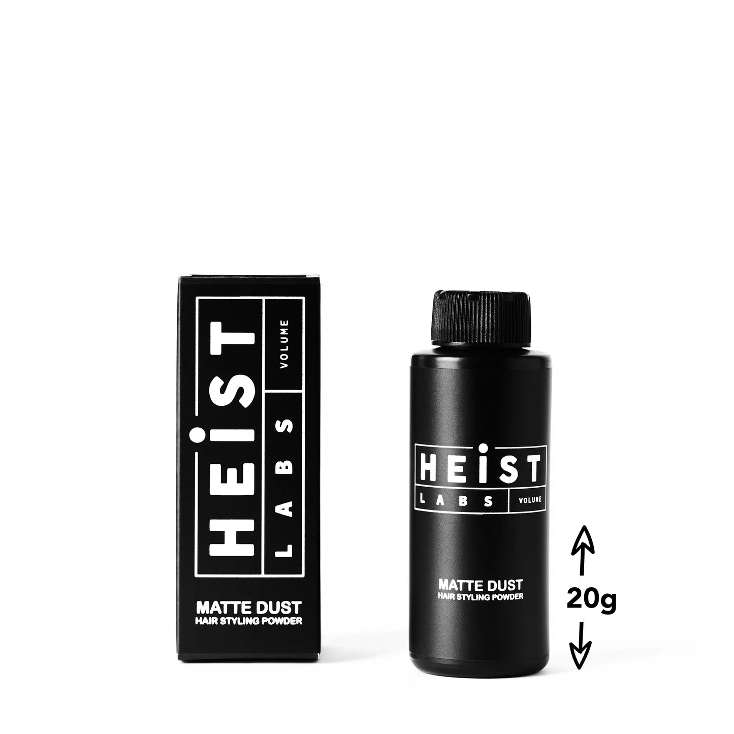 Heist Labs Matte Dust Hair Styling Powder | Volume & Dry Texture 20g