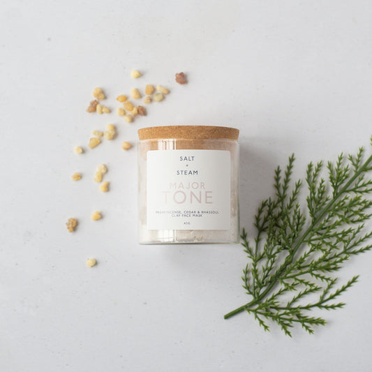 Salt + Steam Major Tone clay face mask jar, 45g