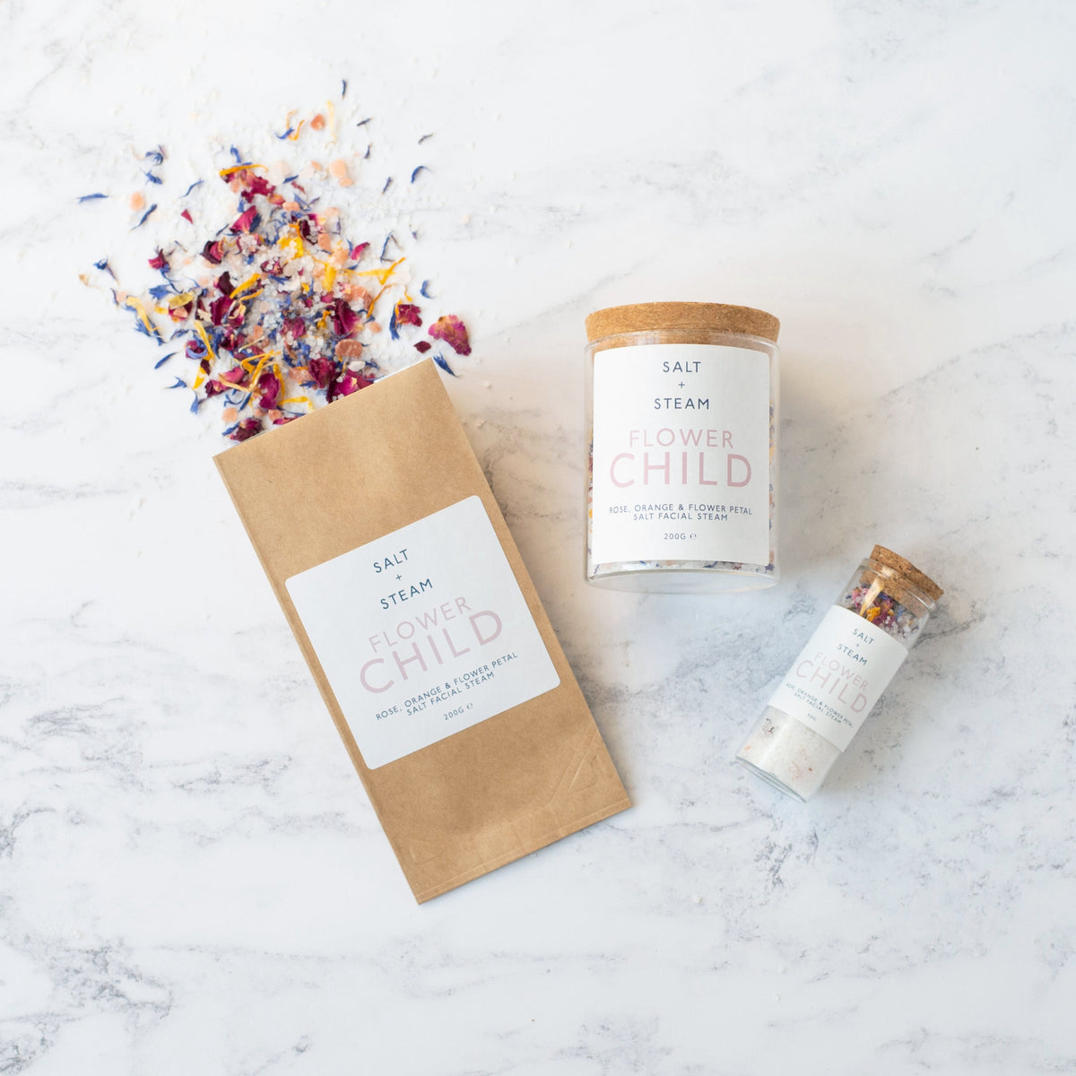 Salt + Steam facial steam range including Flower Child
