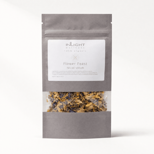Inlight Beauty Flower Feast Facial Steam 30g on a white background