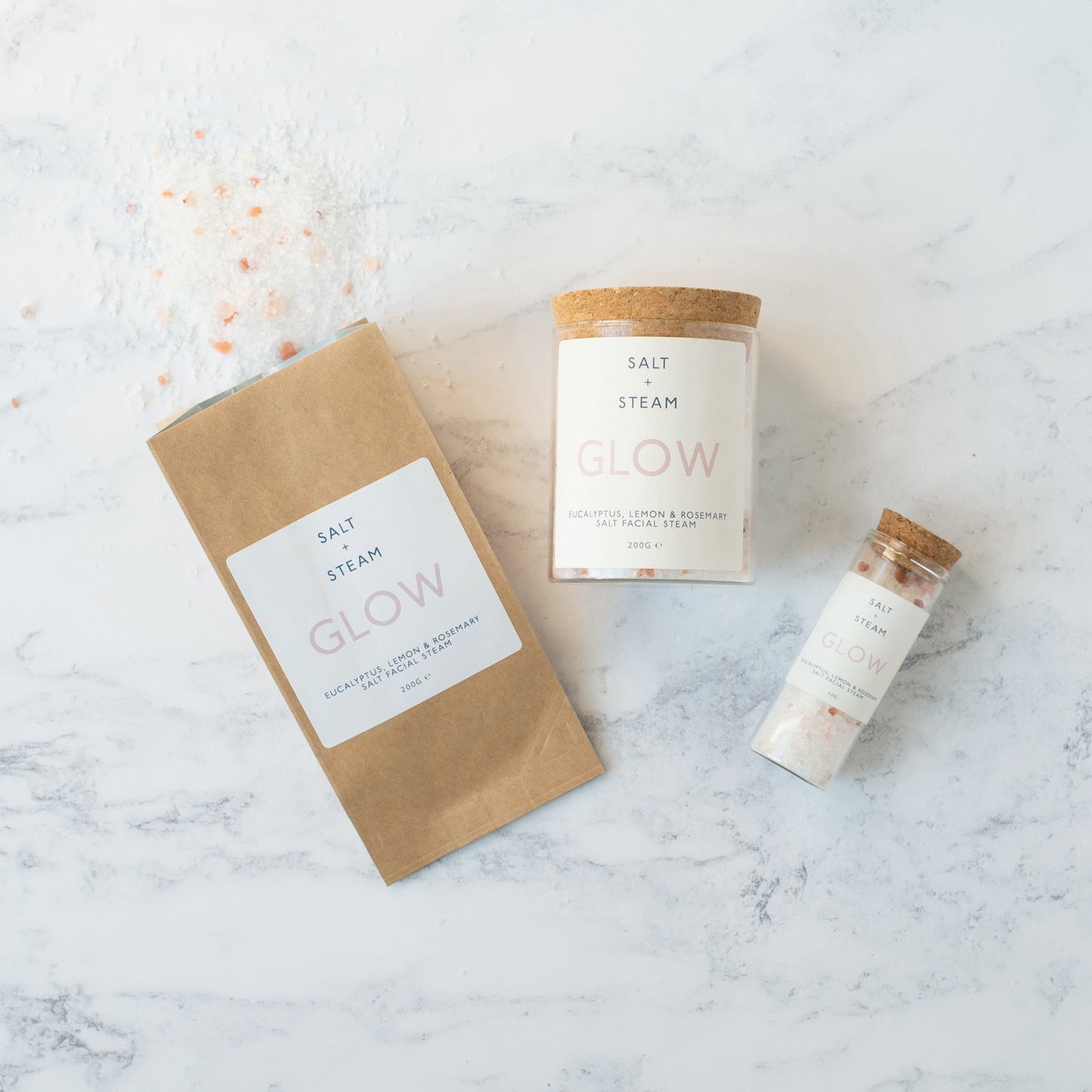 Salt + Steam facial steam range including Glow