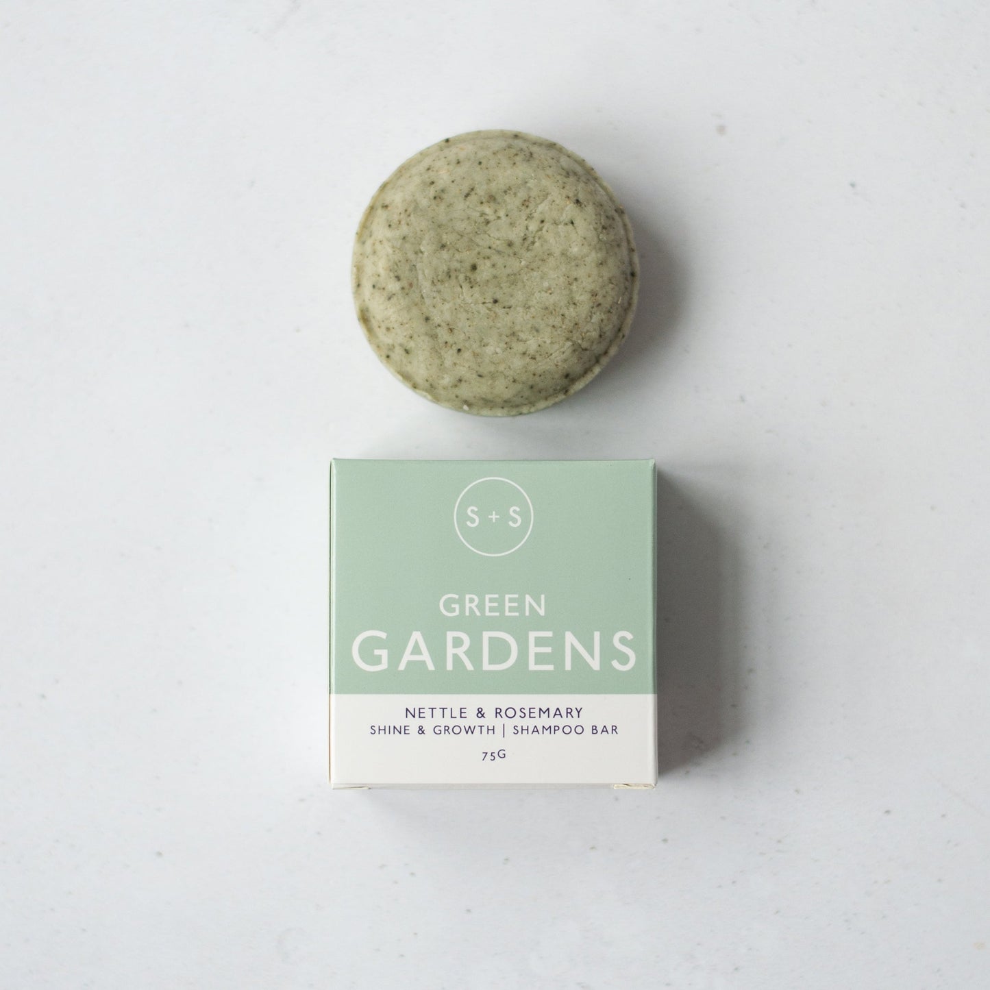 Salt + Steam Green Gardens Rosemary Shampoo Bar, 75g
