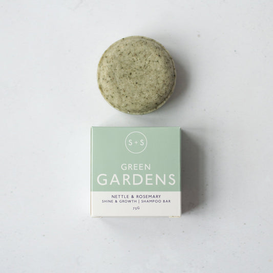 Salt + Steam Green Gardens Rosemary Shampoo Bar, 75g
