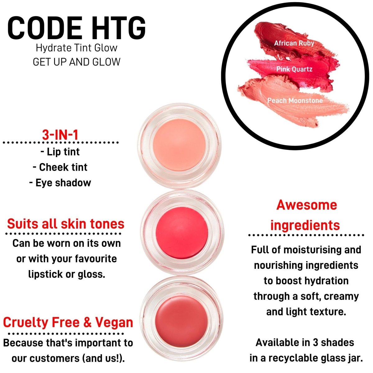 CODE HTG Hydrate Tint Glow 2-in-1 Lip & Cheek