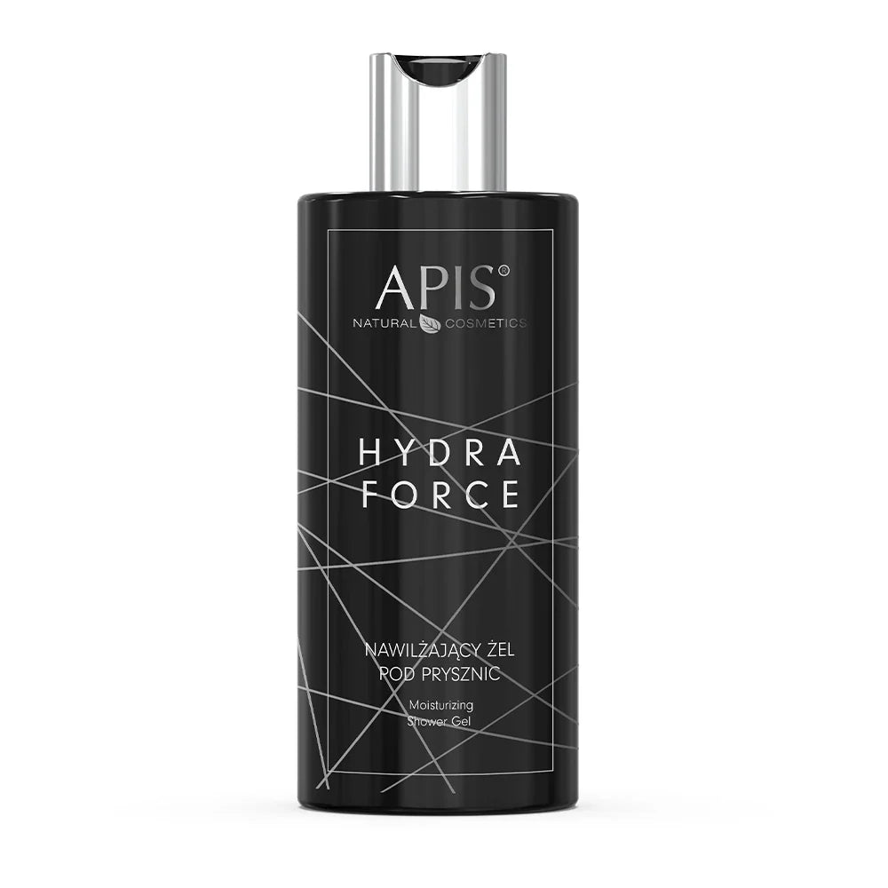 Apis Hydra Force Moisturising Shower Gel for Men 300ml on a white background