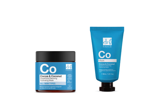 Dr Botanicals Cocoa & Coconut Superfood Reviving Hydrating Mask Duo