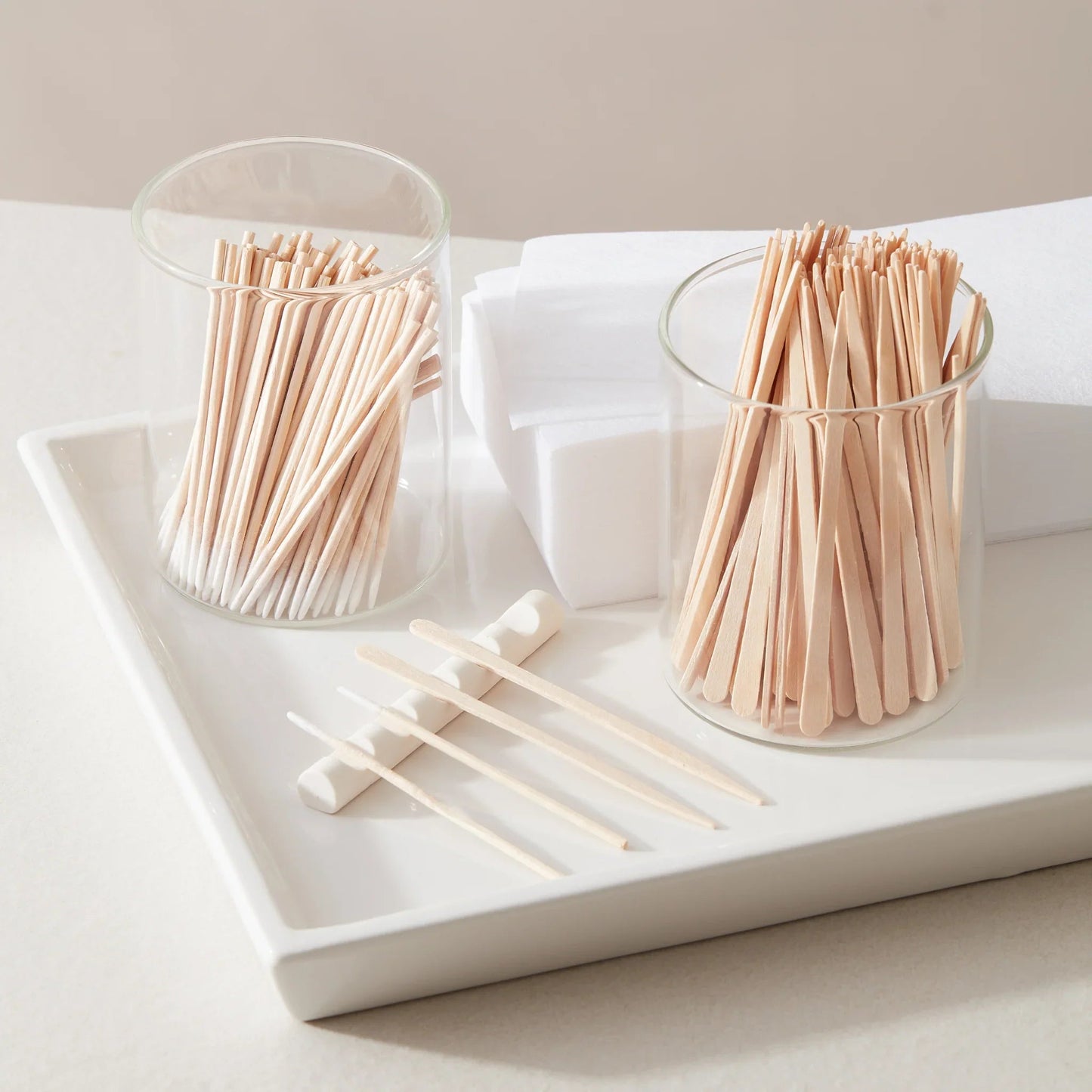 London Brow Bamboo Glass Storage Jar